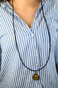 Rzemień skórzany czarny 3 mm 100 cm  Zapięcie srebro 925  Diament (2).jpg