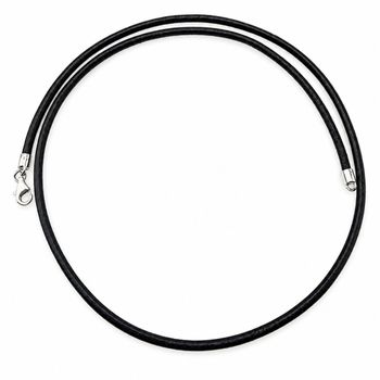 Naszyjnik skórzany rzemień 50 cm ze srebrnym zapięciem 925+ (1).jpg