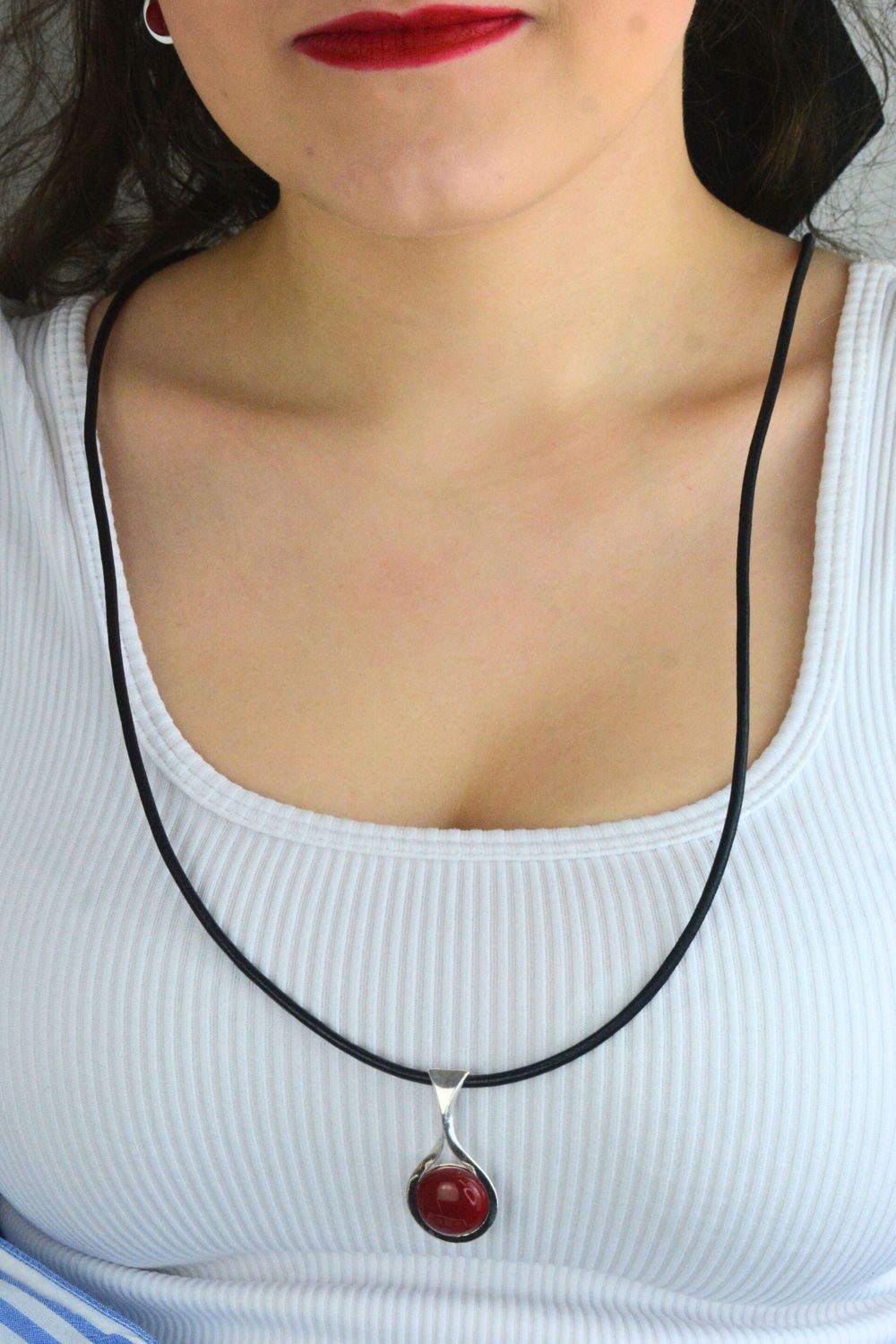 Rzemień skórzany czarny 3 mm ze srebrnym zapięciem 925 – 80 cm.jpg