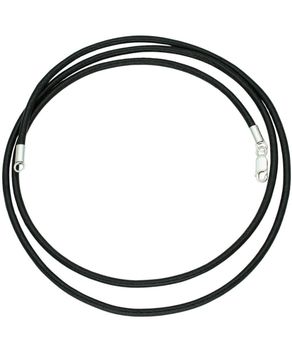 Rzemień skórzany czarny 3 mm ze srebrnym zapięciem 925 – 80 cm.jpg