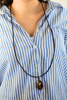 Rzemień skórzany czarny 3 mm 90 cm  Zapięcie srebro 925  Diament (2).jpg