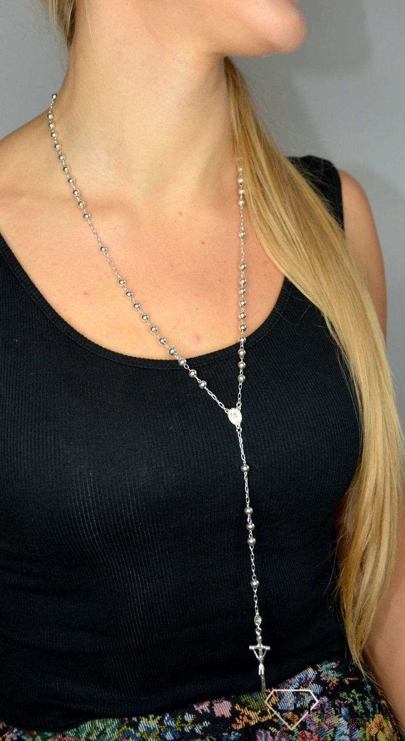 Srebrny naszyjnik 925 Różaniec DIA-RÓŻ-1698-925.jpg