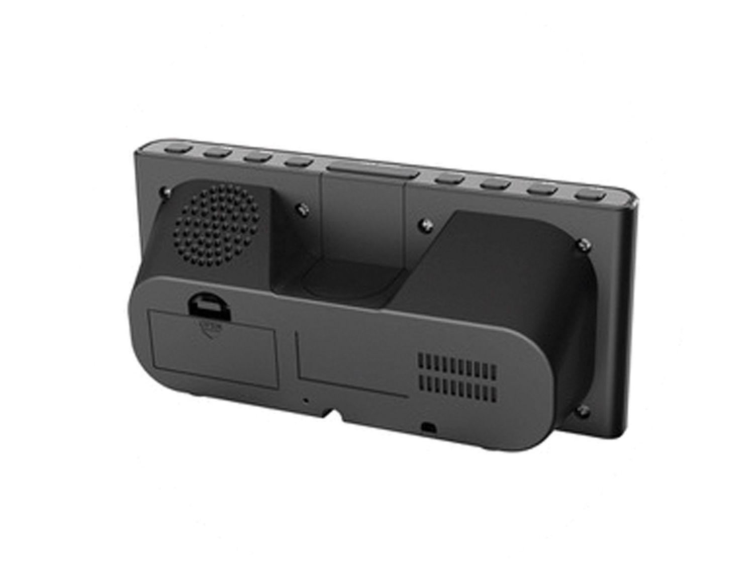 Budzik cyfrowy marki JVD czarny niebieskie cyfry z radiem SB1000.2.jpg