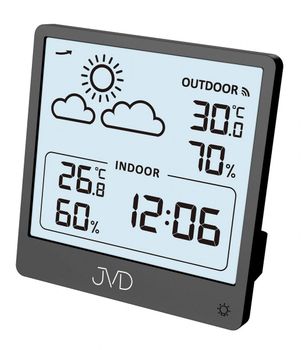 Zegar cyfrowy JVD SB3347.2 – stacja pogody, termometr, higrometr, czarny (2).jpg