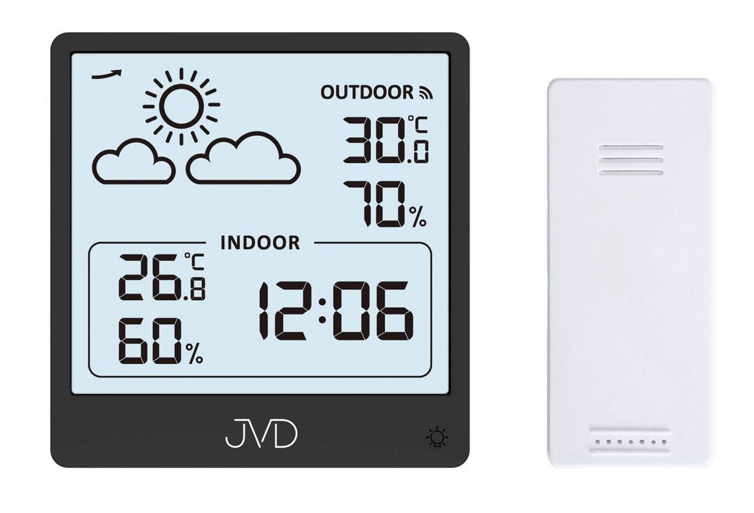 Zegar cyfrowy JVD SB3347.2 – stacja pogody, termometr, higrometr, czarny (1).jpg