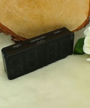 Budzik JVD SB524.2 Czarny Czerwone Cyfry LED  Alarm i Drzemka (1).jpg