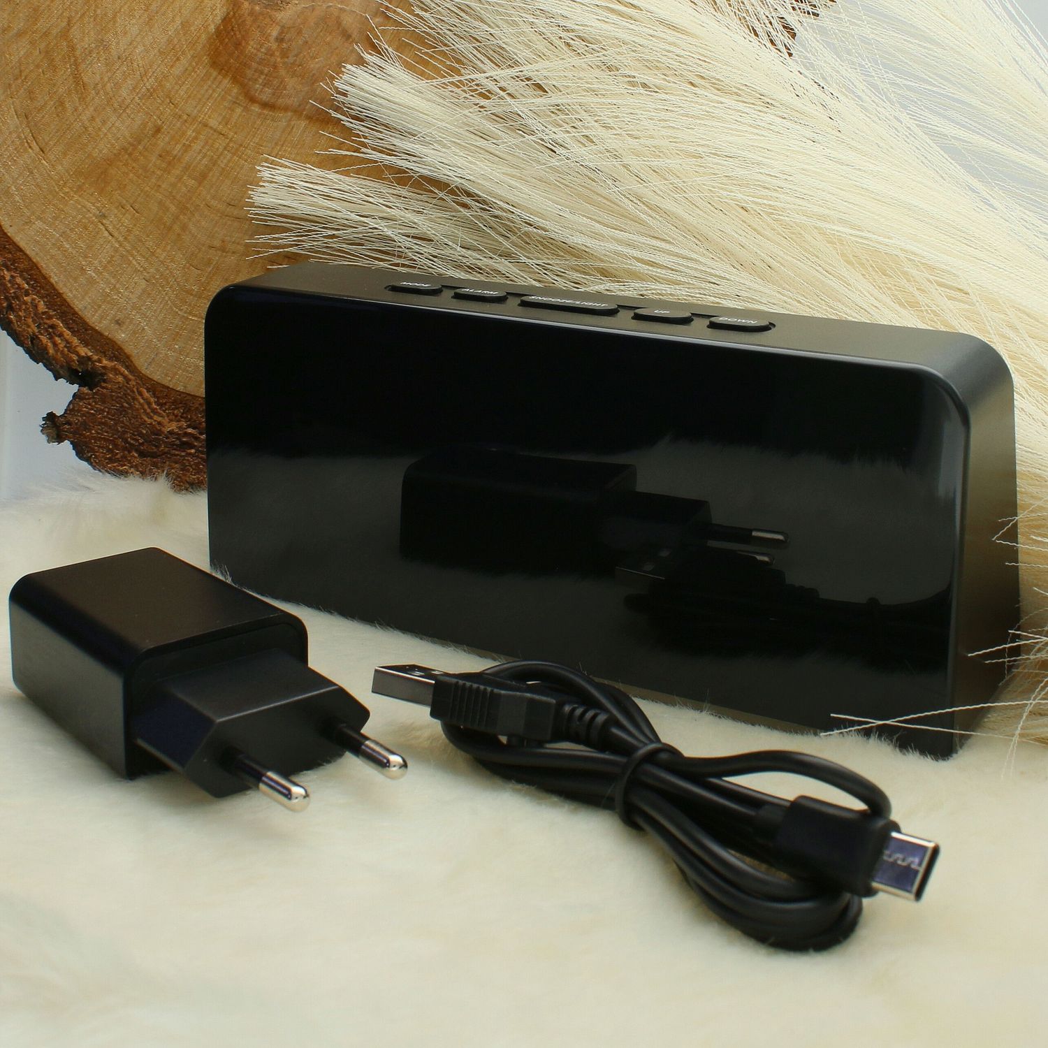 Budzik cyfrowy JVD SB8033.2 LED – 3 alarmy, Data, Tryb 1224h - Wersja Angielska zielono-czarny.jpg