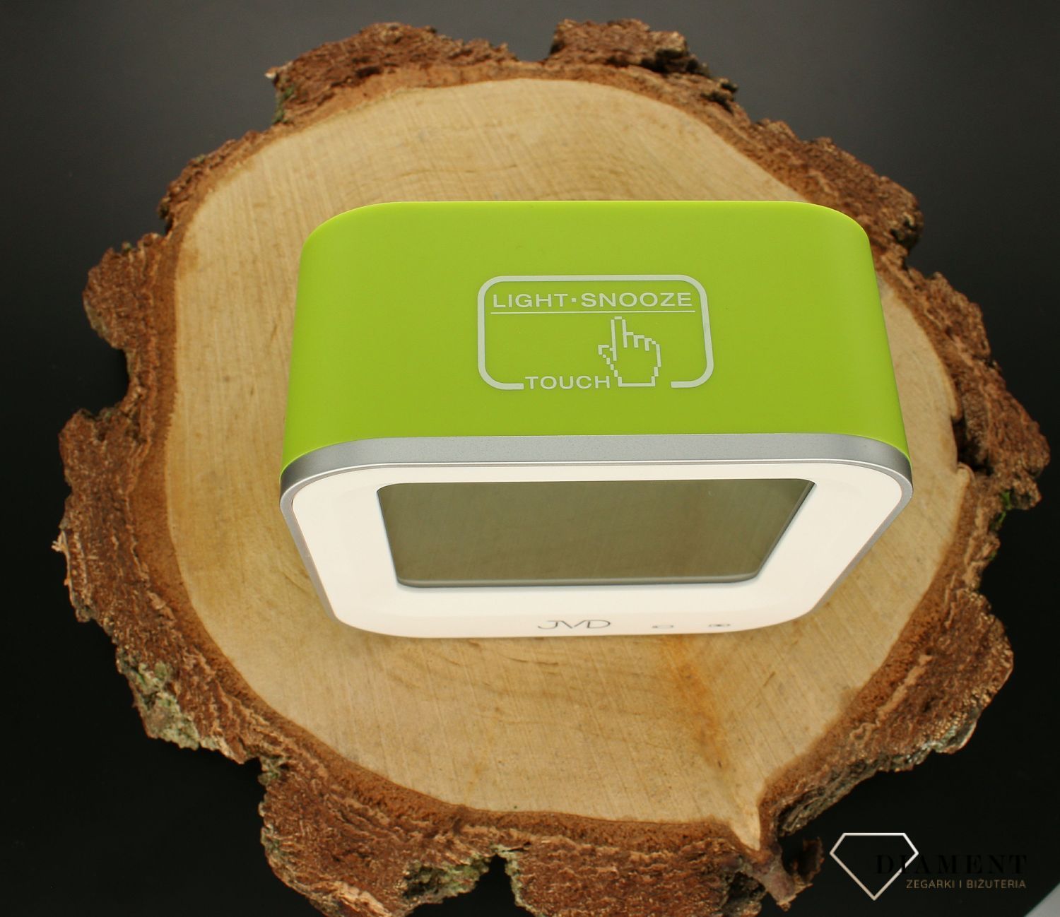 Budzik dla dziecka cyfrowy LCD JVD SB9909.1 limonkowydf.jpg