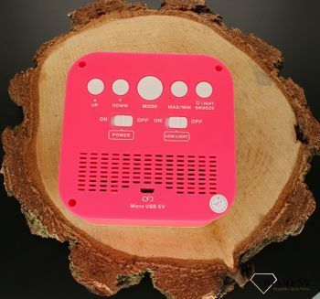Budzik dla dziewczynki cyfrowy LCD JVD SB9909.2 różowy. Budzik cyfrowy bateryjny LCD JVD SB9909.2 różowy (3).jpg