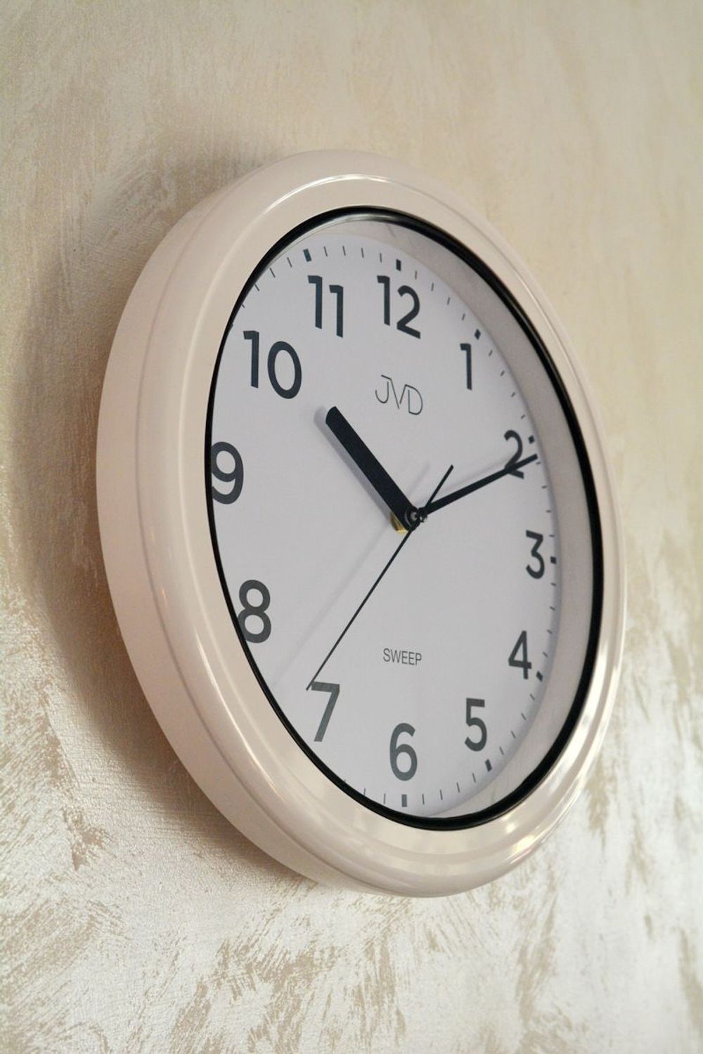 Zegar ścienny wodoszczelny łazienkowy JVD SH5913.1 biały płynący sekundnik . Zegar łazienkowy. Zegar do łazienki wodoszczelny. Ścienny zegar biały. Zegar z cichym sekundnikiem..jpg