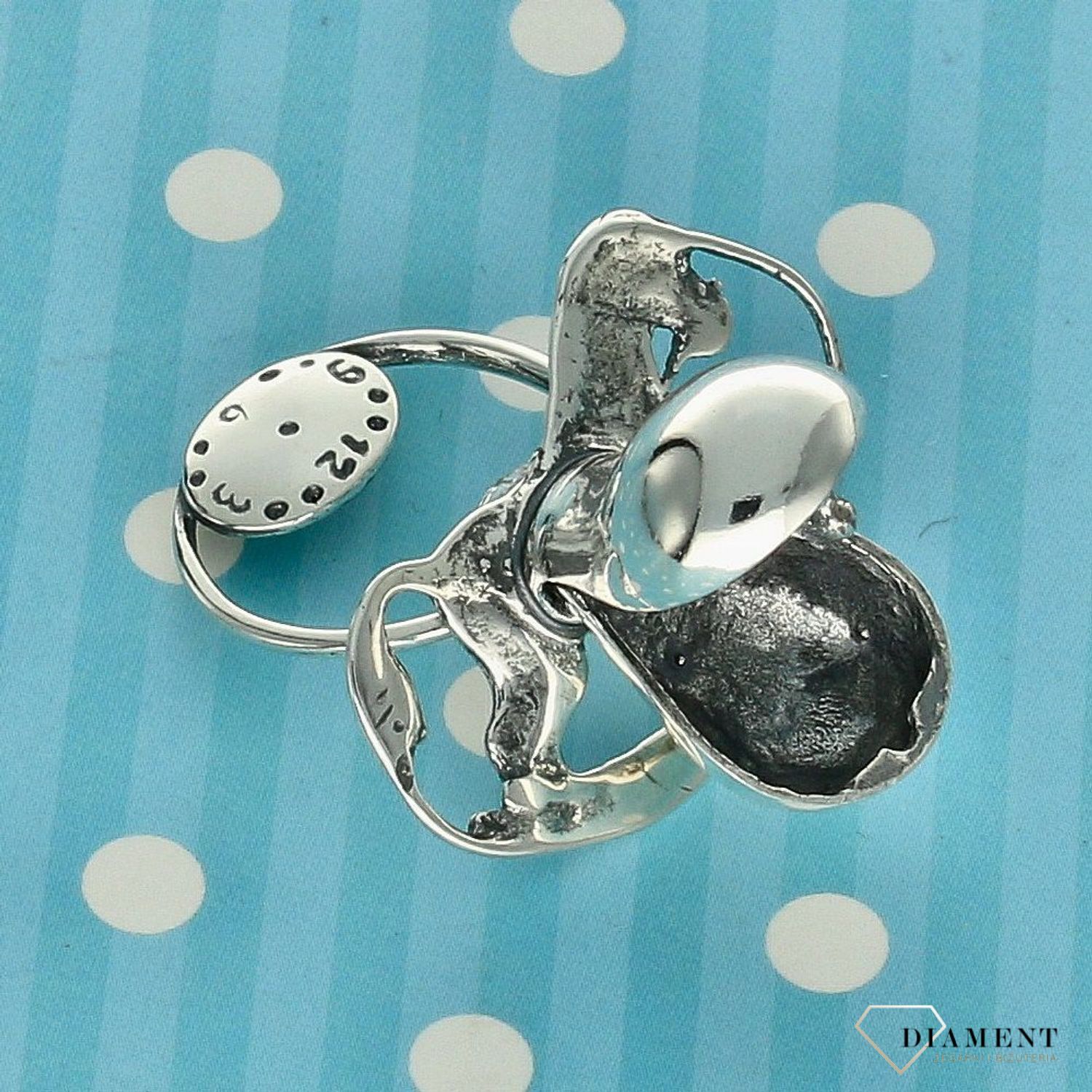 Smoczek srebrny z koniem na biegunach  (1).jpg