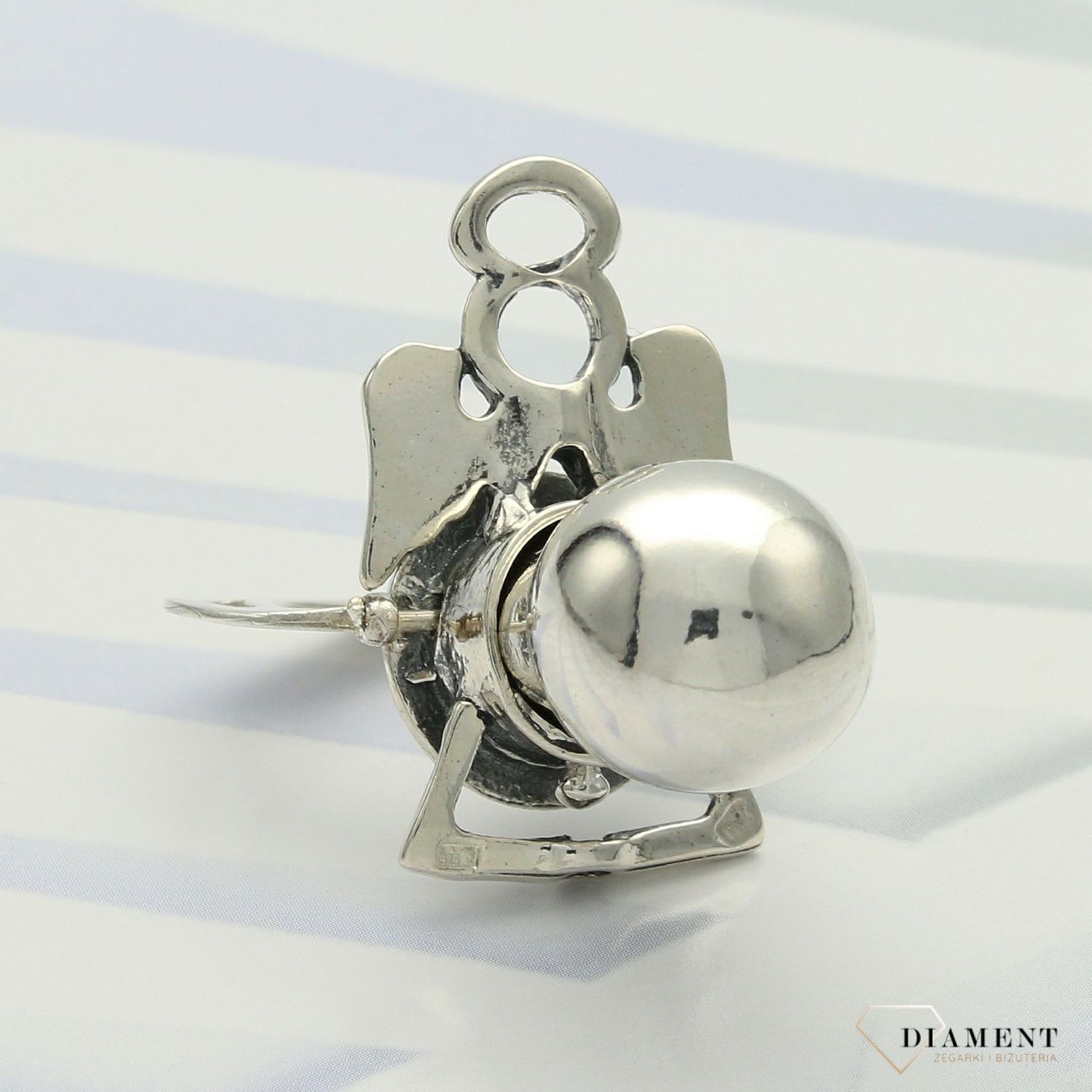 Pamiątka Chrztu srebrny smoczek dla dziecka aniołek DIA-SMO-SM-20-925 (1).jpg