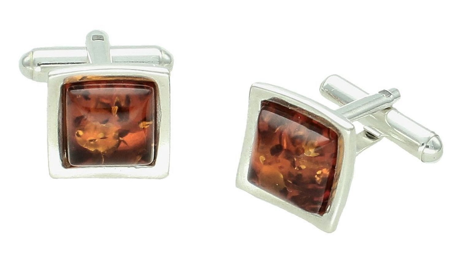 Spinki do mankietów z bursztynem miodowym DIA-SPI-11388-925. srebrne spinki do mankietów. Srebrne spinki z bursztynem. Biżuteria męska z bursztynem. Spinki męski do mankietów na prezent..jpg