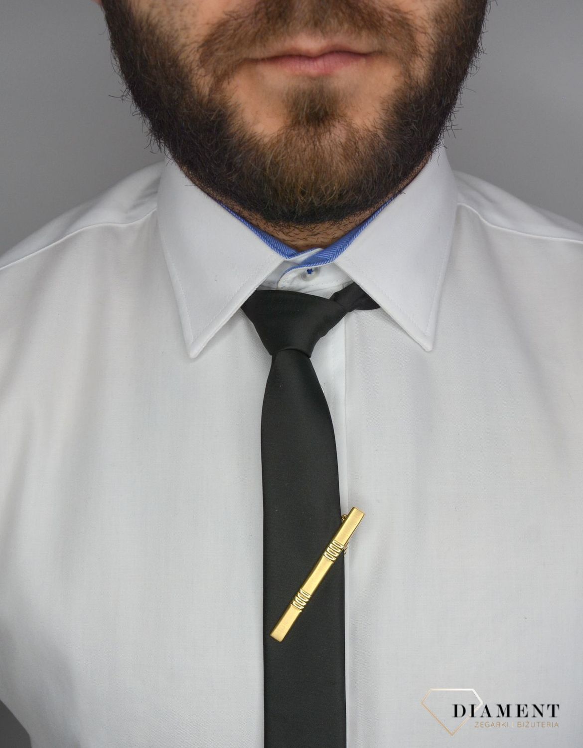 Spinka Krawat ze złota próba 585 DIA-SPI-1379-585.jpg