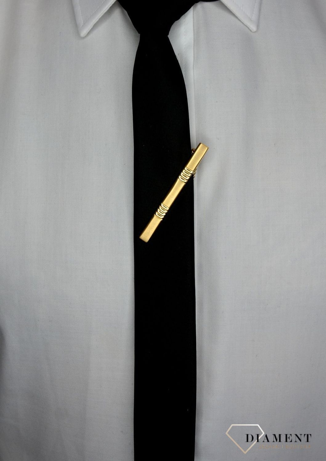 Spinka Krawat ze złota próba 585 DIA-SPI-1379-585.jpg