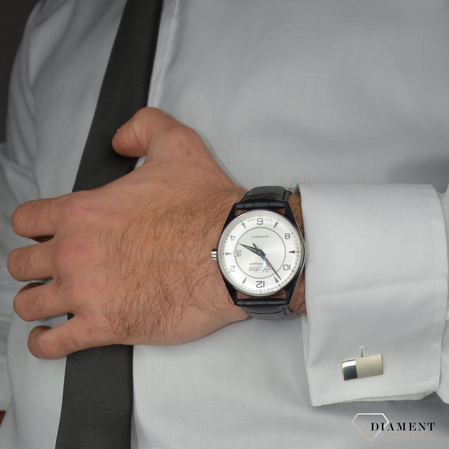 Spinki do mankietów srebrne prostokątne matowe 925 DIA-SPI-2413-925.jpg