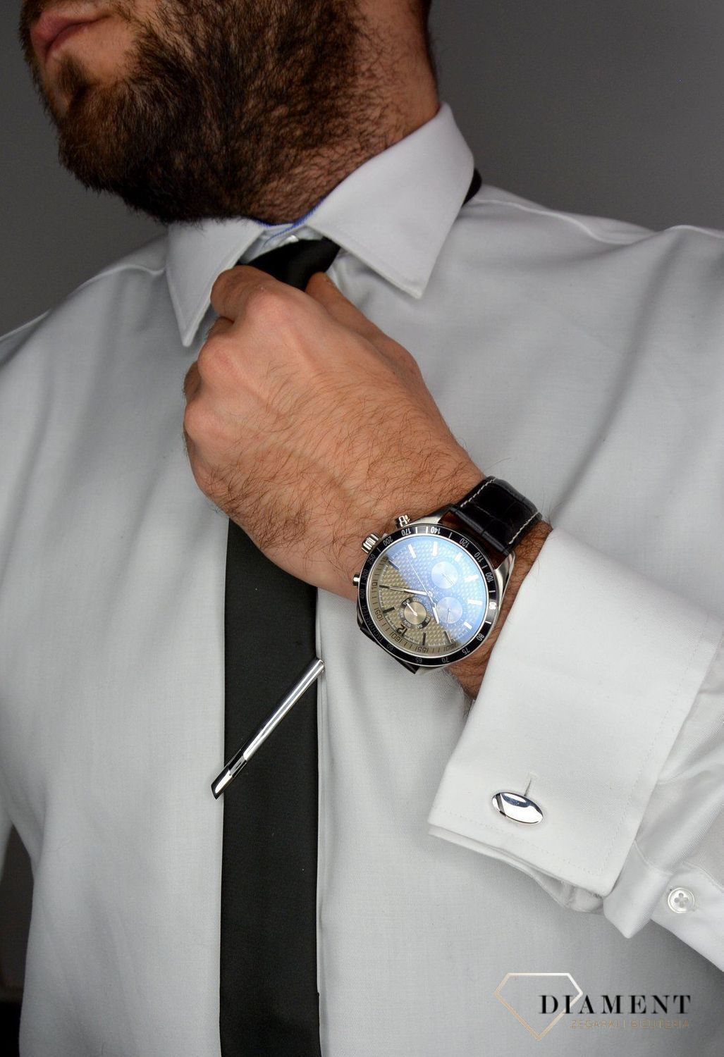 Spinki do mankietów srebrne owalne z czarnym grawerem DIA-SPI-2415-M-925.jpg