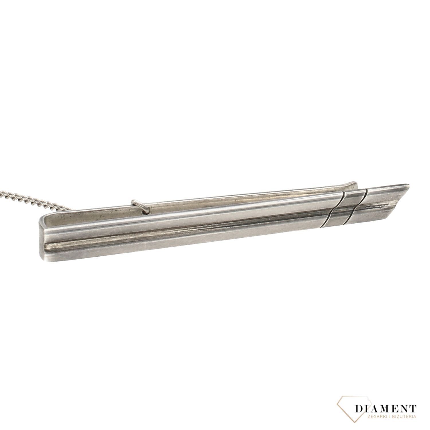 Spinka do krawata srebrna DIAMENT 'Fala' DIA-SPI-2416-K-925.jpg