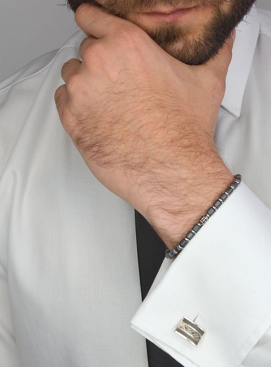 Spinki do mankietu srebrne z ozdobnym grawerem DIA-SPI-2422-M-925.jpg