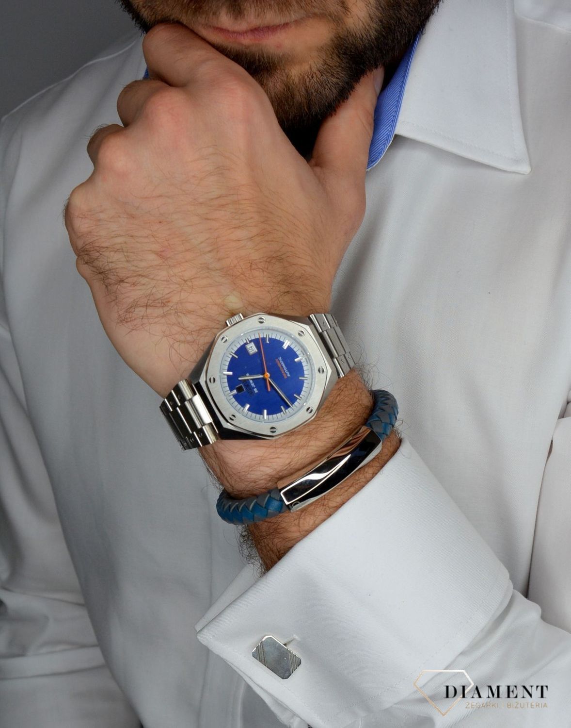 Spinki srebrne prostokątne  DIA-SPI-2533-M-925 Elegancki zestaw.jpg