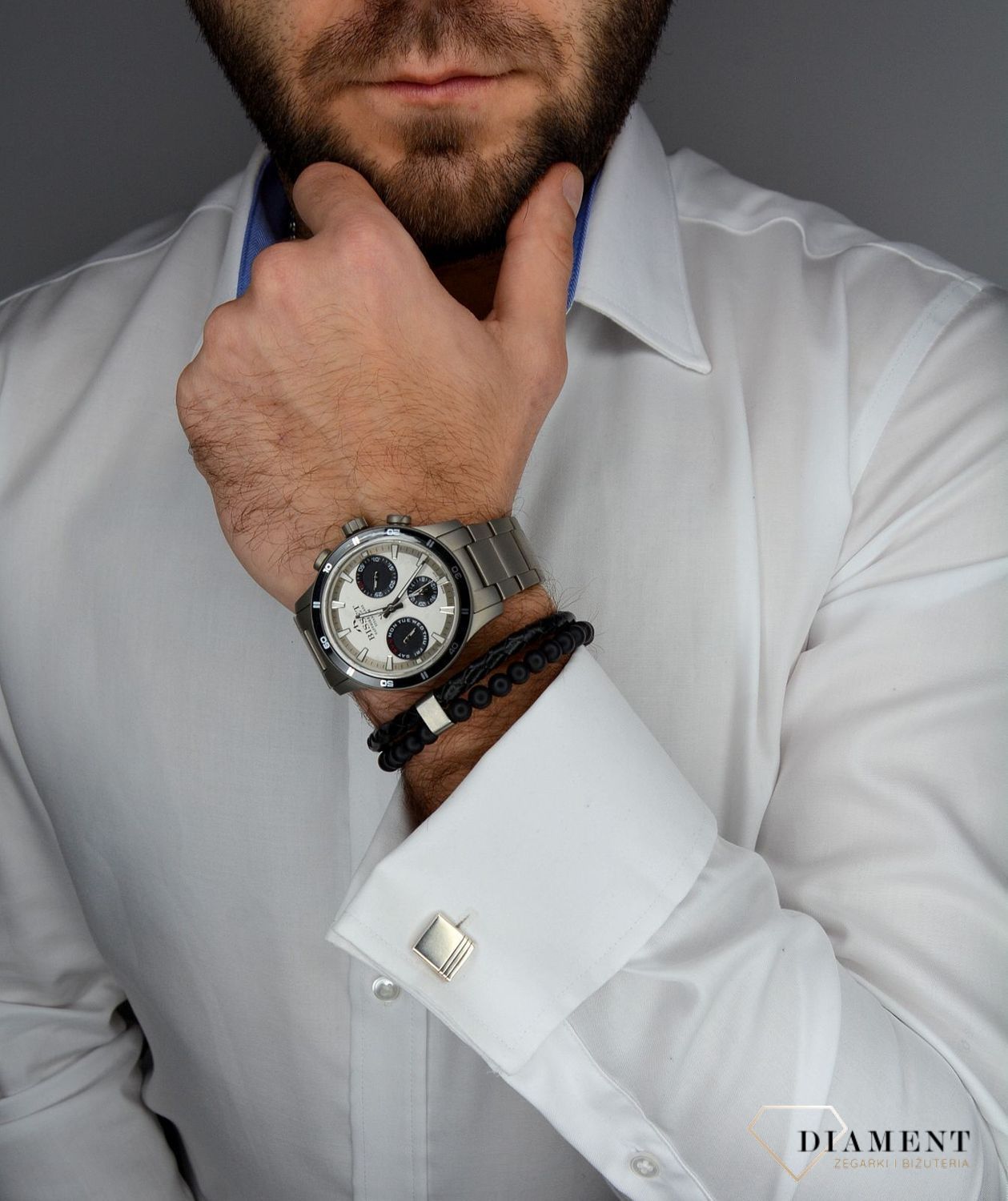 Spinki do mankietów srebrne 925DIA-SPI-2534-M-925  Elegancki zestaw.jpg