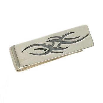 Klips do banknotów do graweru srebrny 925 z ozdobnym wzorem DIA-SPI-4352-925.Klips do banknotów do graweru srebrny 925 (1).jpg