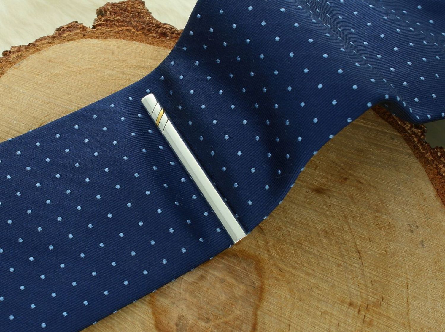 Srebrna spinka męska do krawata 925 – elegancki wzór, 6,69 g, 6,2 cm Ag 925.jpg