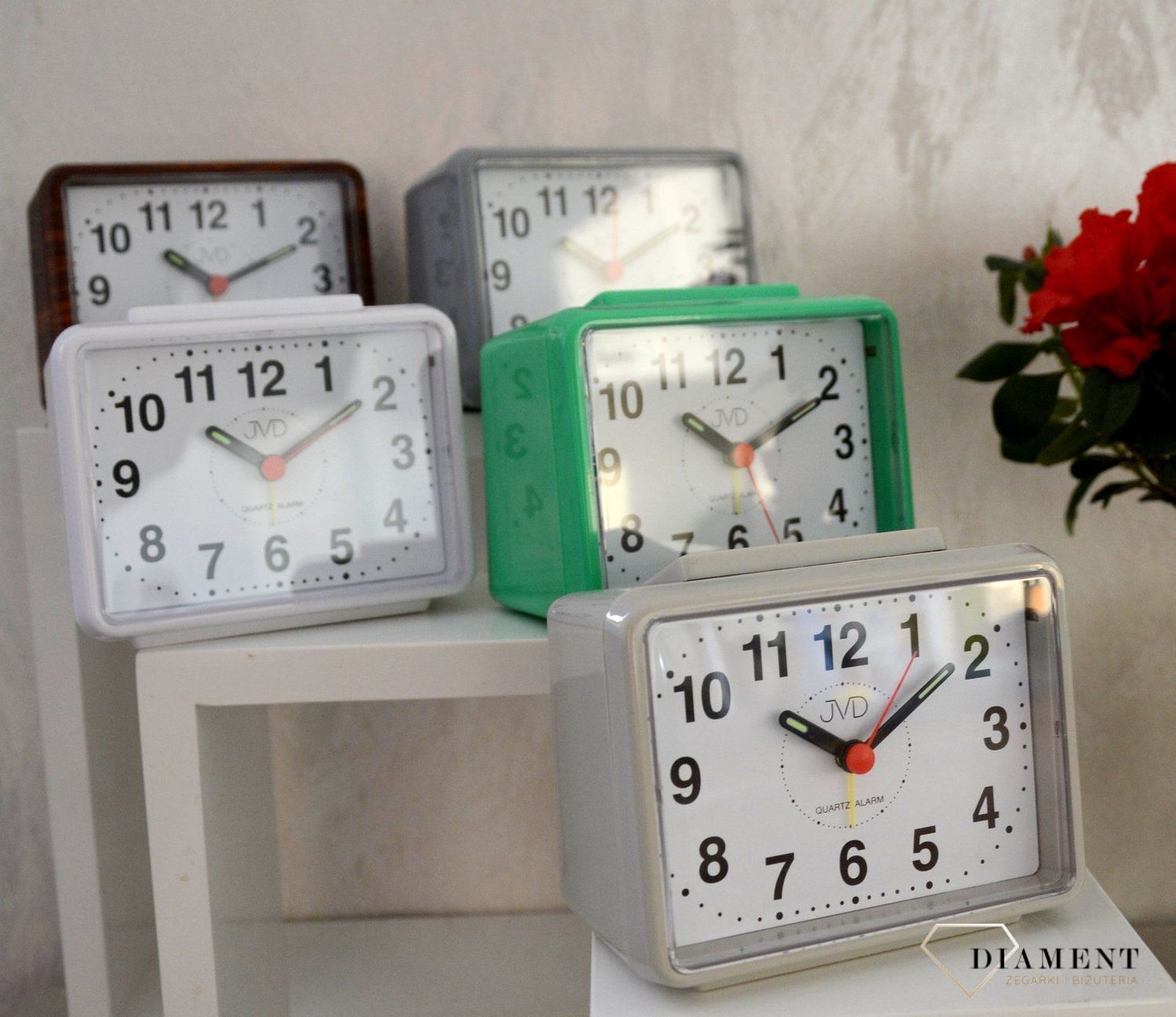 Budzik JVD biały na baterię SR307.1.jpg