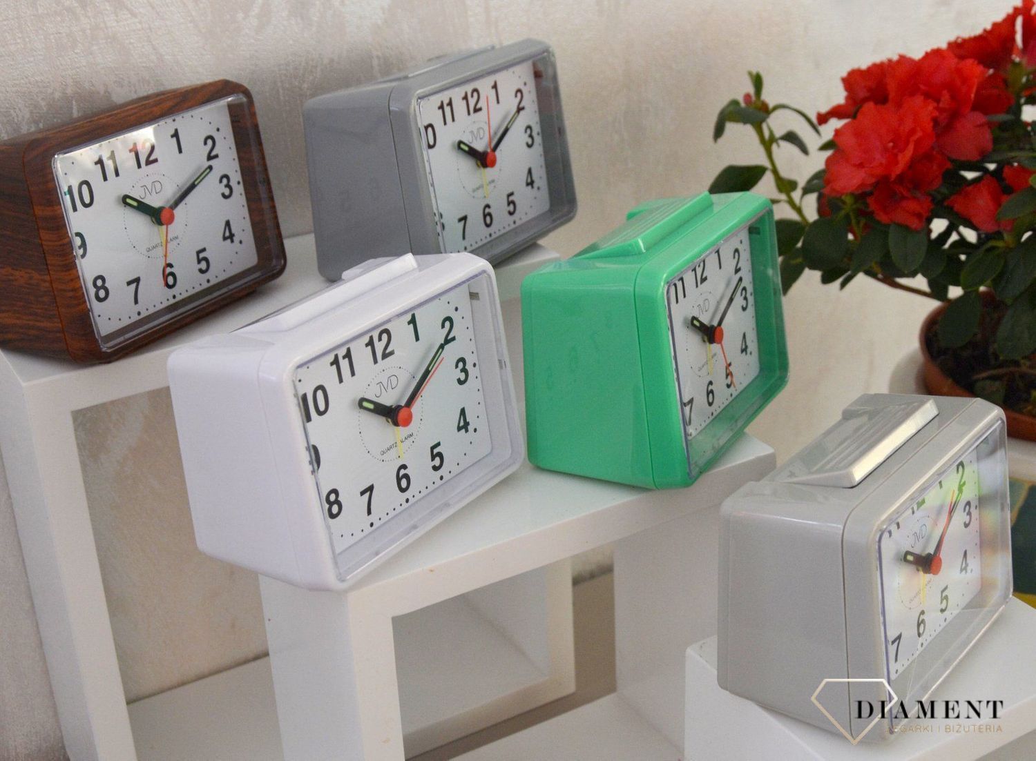 Budzik JVD biały na baterię SR307.1.jpg