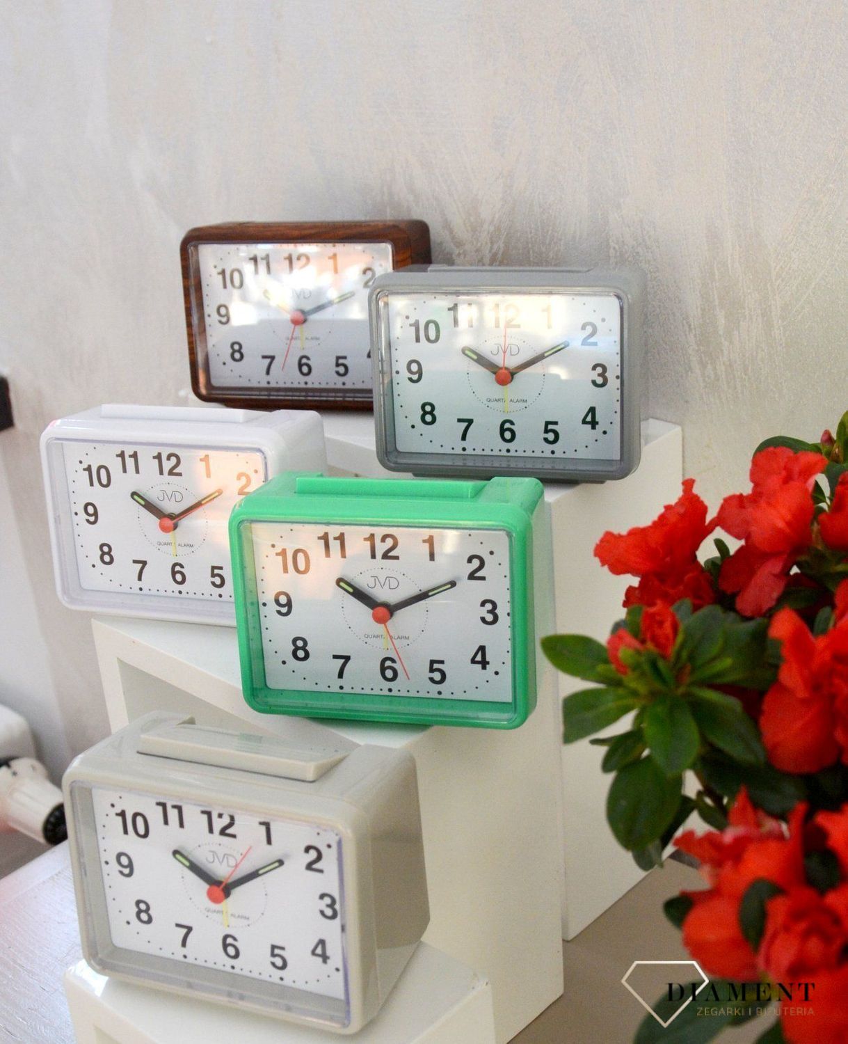 Budzik JVD biały na baterię SR307.1.jpg