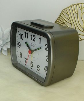 Budzik na baterię szary, alarm JVD SR309.4 JVD.jpg