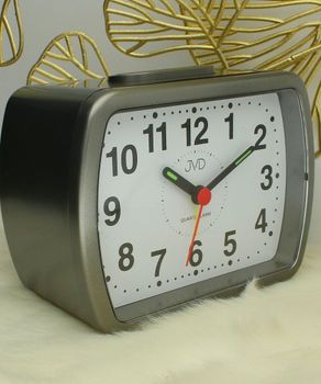 Budzik na baterię szary, alarm JVD SR309.4 SZARY.jpg