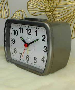 Budzik na baterię szary, alarm JVD SR309.4...jpg