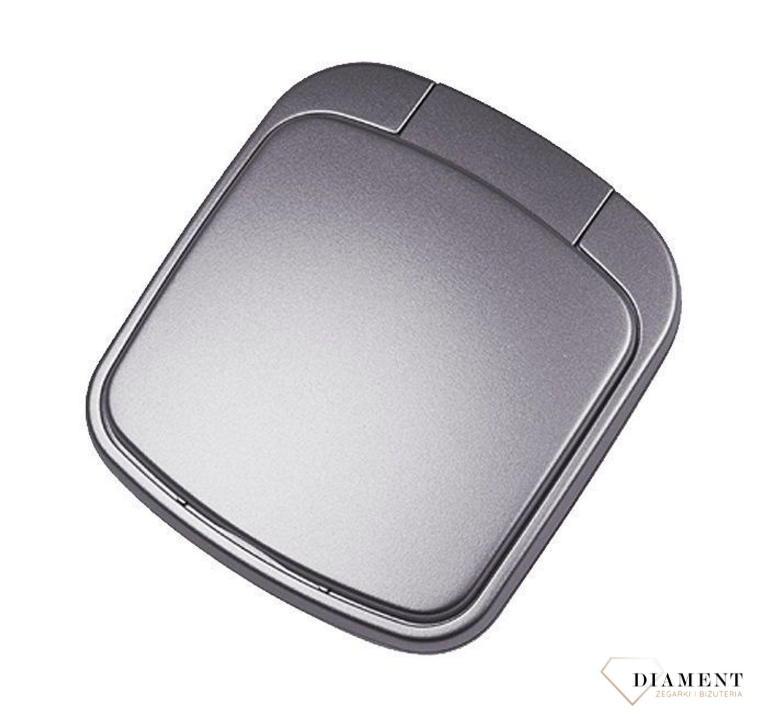 Budzik kieszonkowy, turystyczny JVD srebrny SR808 (1).jpg