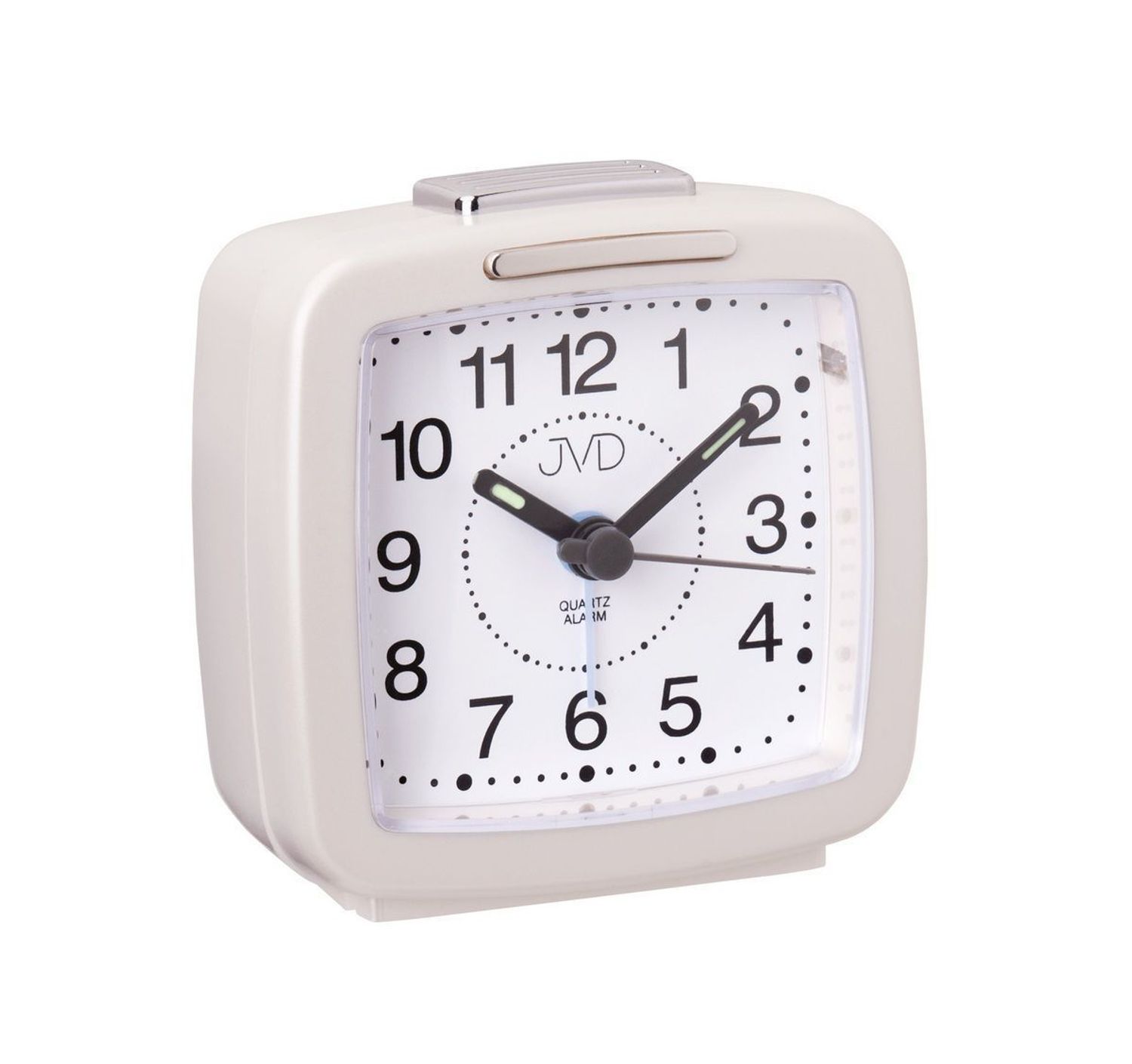 Budzik na baterie JVD kwadrat biały kolor SR952.6.jpg