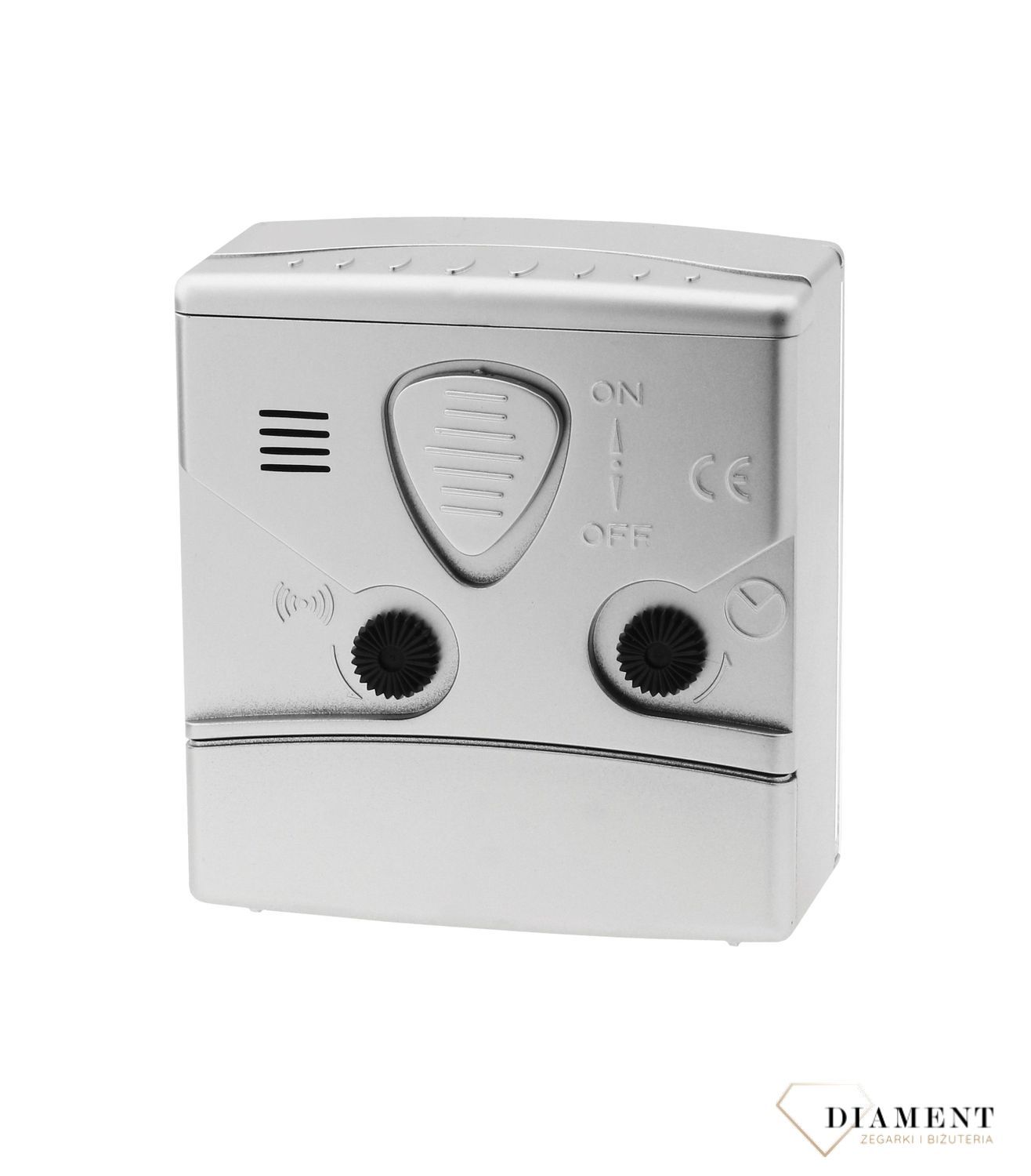 Budzik klasyczny JVD kwadratowy srebrny SRP002 (1).jpg