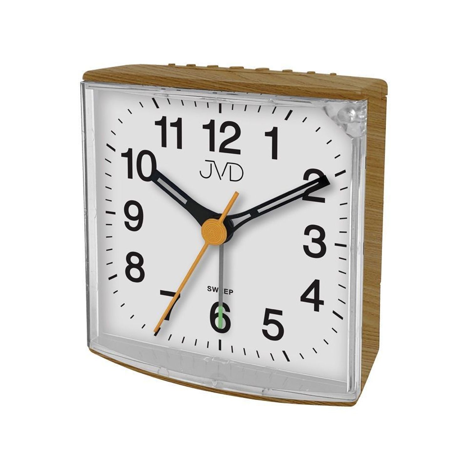 Budzik klasyczny JVD kwadratowy brązowy SRP002 (1).jpg