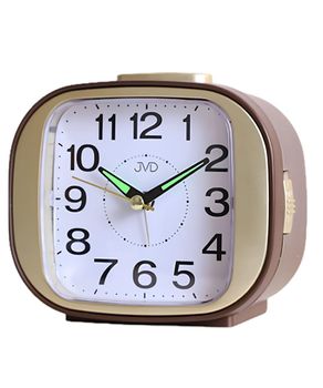 Budzik JVD SRP120.3 brązowy analogowy z płynnym mechanizmem (1).jpg