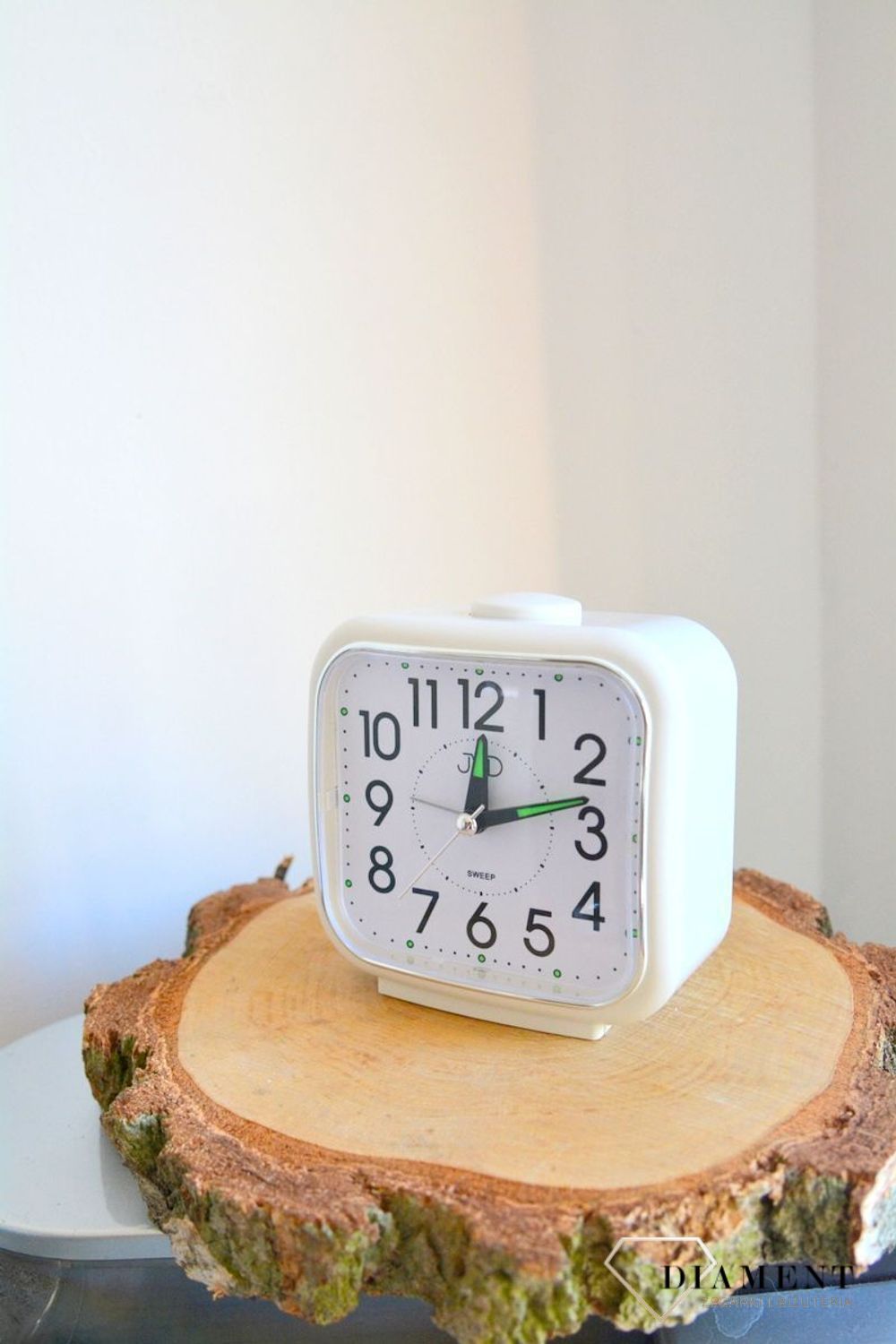 Budzik analogowy biały JVD SRP1309.5 Budziki Zegarki budziki  Zegar.png