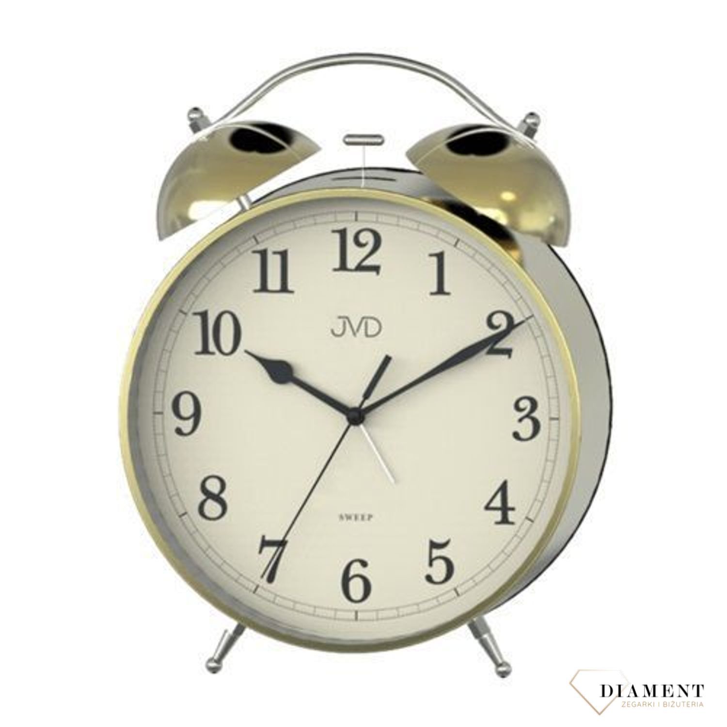 Budzik retro JVD ' yellow gold' SRP2107.2.jpg