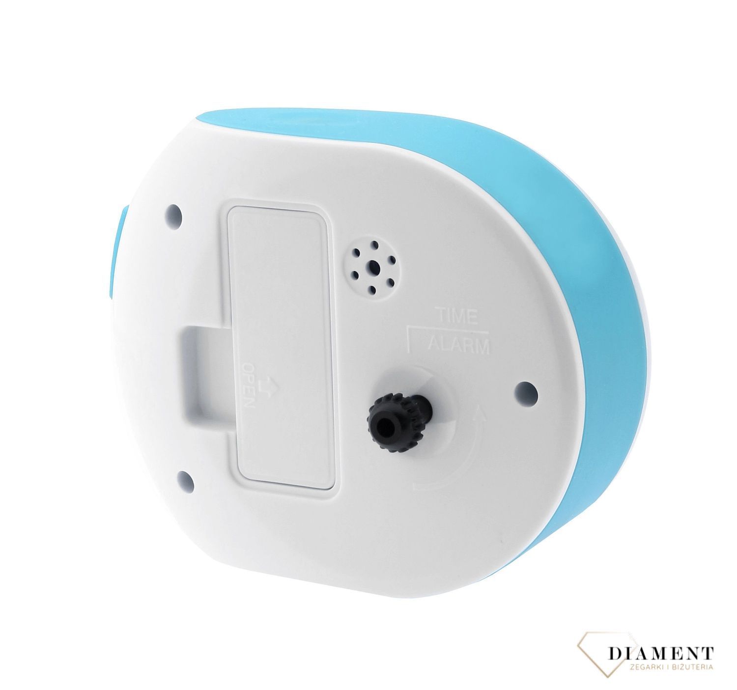 Budzik na baterię JVD niebiesko biały SRP214 (2).jpg