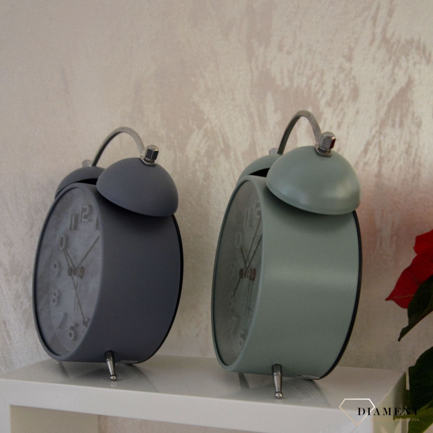 Budzik retro czeskiej marki JVD SRP2216.1 dzwonienie mechaniczne  (2).jpg