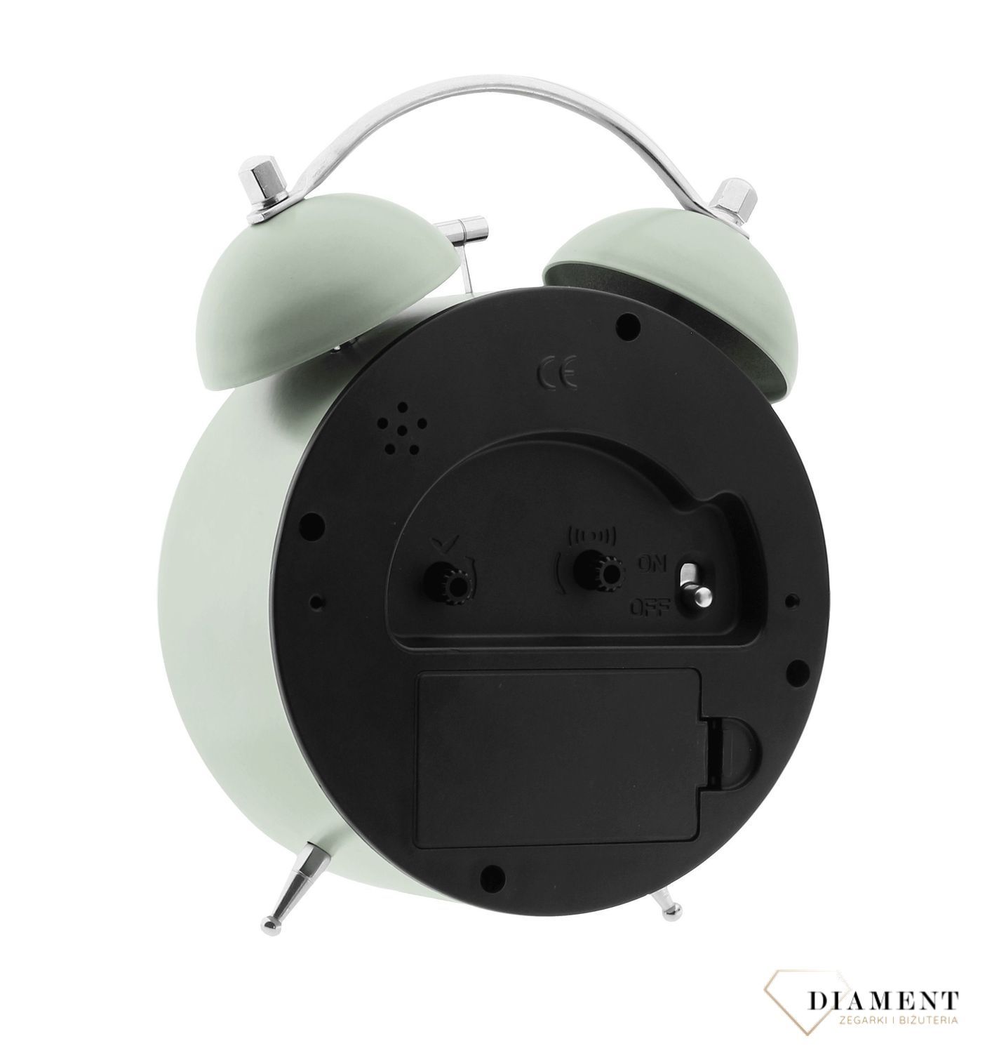 Budzik retro czeskiej marki JVD SRP2216.5 dzwonienie mechaniczne (2).jpg