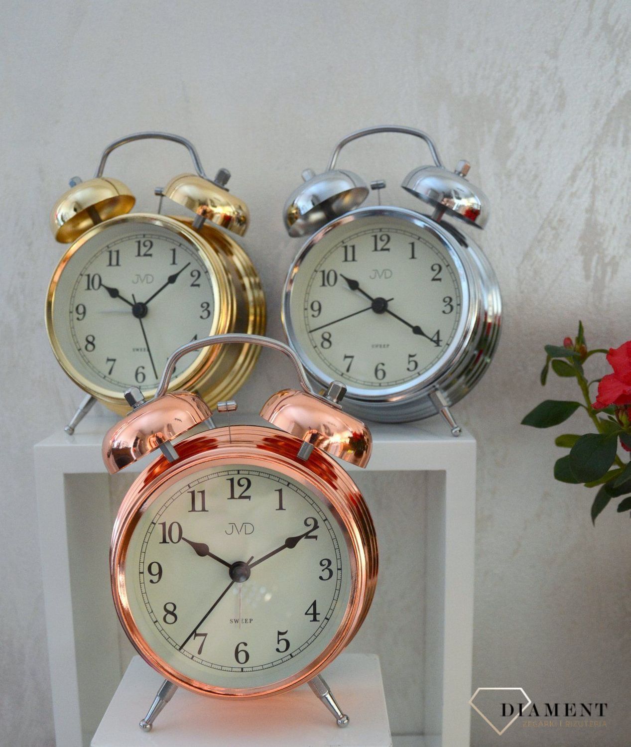 Budzik retro czeskiej marki JVD SRP2217.3.jpg