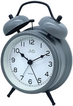 Szary budzik analogowy JVD DIA-SRP2219.3 – metalowa obudowa, mechaniczny alarm jvd  ....jpg