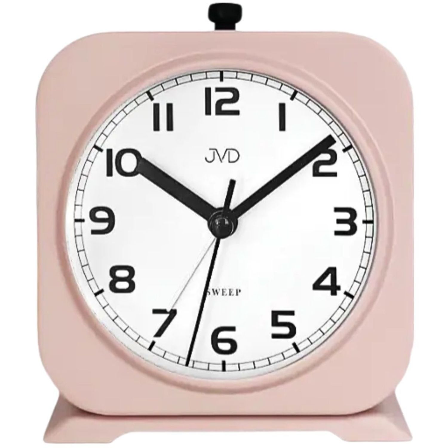 Budzik JVD analogowy różowy DIA-SRP2220.1 – metalowy z mechanicznym dzwonieniem budzik różowy.jpg