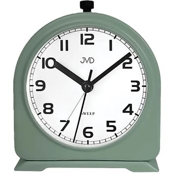 Zielony budzik analogowy JVD SRP2221.2 – zielony, metalowy, mechaniczny.jpg