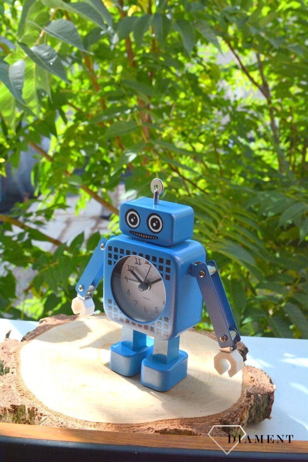 Budzik JVD dziecięcy niebieski Robot SRP2304.1. Budzik w kształcie robota. Budzik dla dziecka, dla chłopca. Budziki Zegarki budziki Budzik dla dzieci.jpg