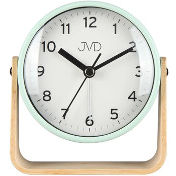 Budzik JVD analogowy zielonymiętowy DIA-SRP2310.1 – klasyczny budzik do sypialni jvd.jpg