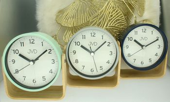 Budzik JVD analogowy zielonymiętowy DIA-SRP2310.1 – klasyczny budzik do sypialni miętowy.jpg